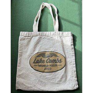 LUKE COMBS 2023 World Tour Tote Bag Canvas Concert Country